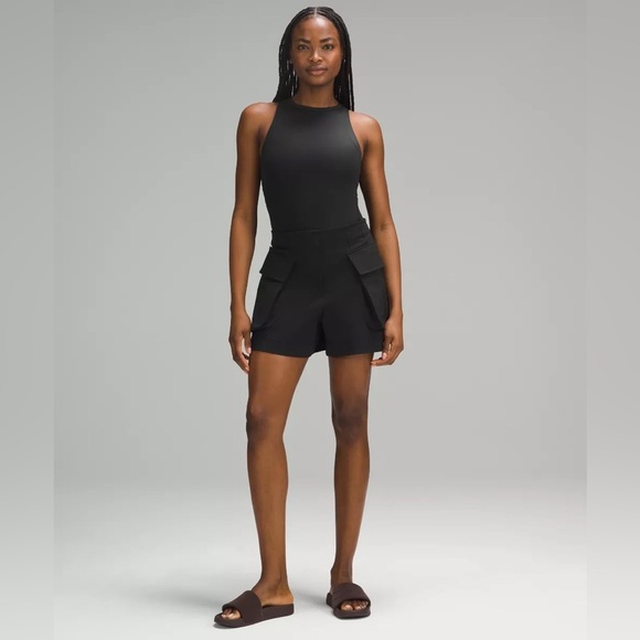 🆕🖤 Lululemon Nulu High Neck Sleeveless Bodysuit - Black - Picture 1 of 9